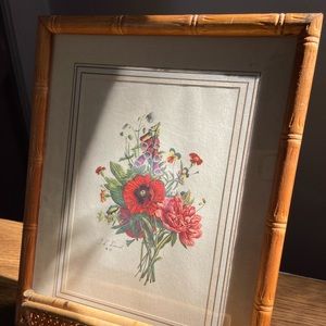 French Floral Print by J L Prevost